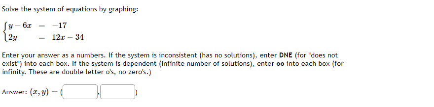 = -1 x - 9y = 71 Answer: (x, y) = Preview