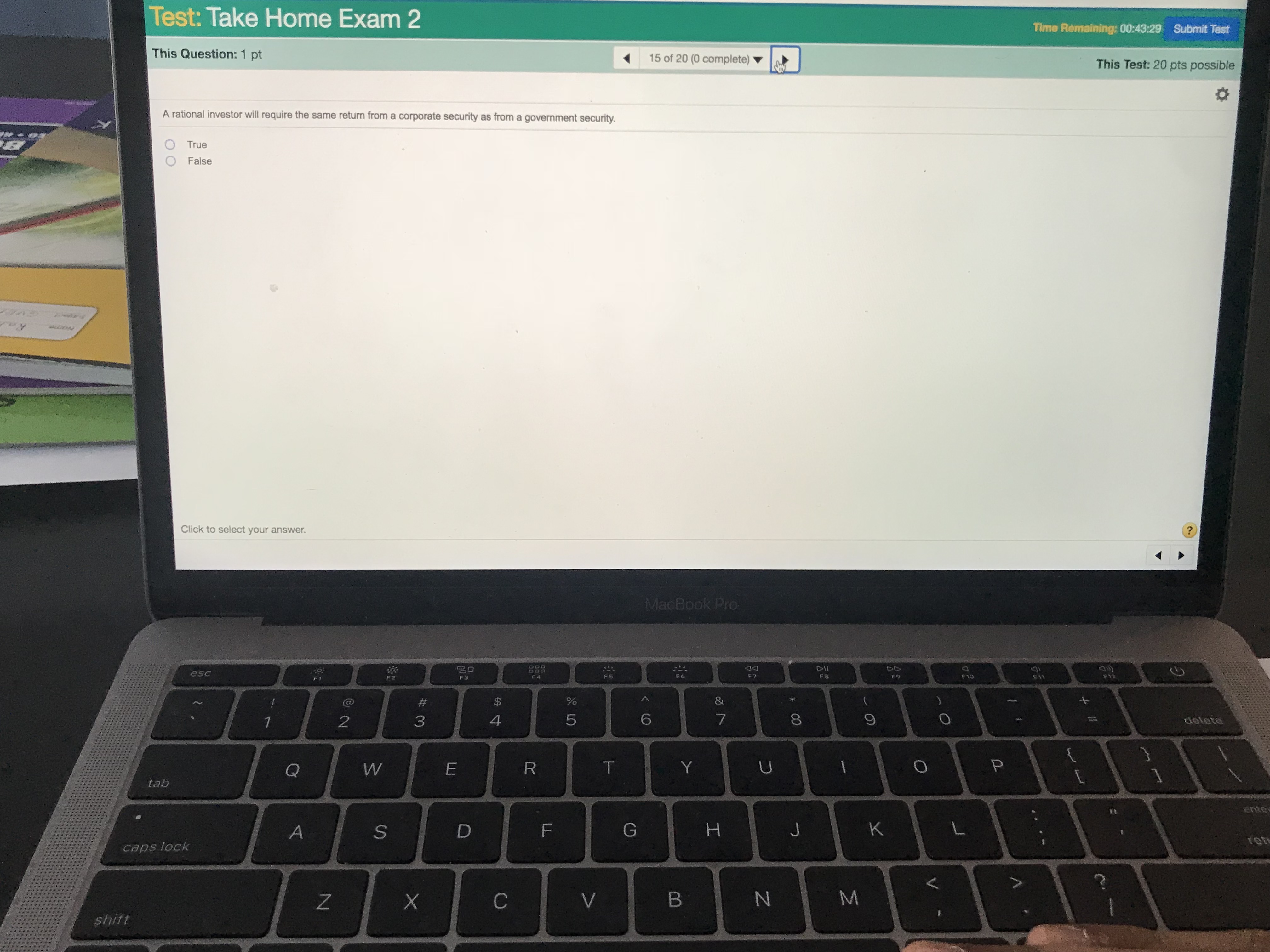 will require the same return from a corporate security as from a