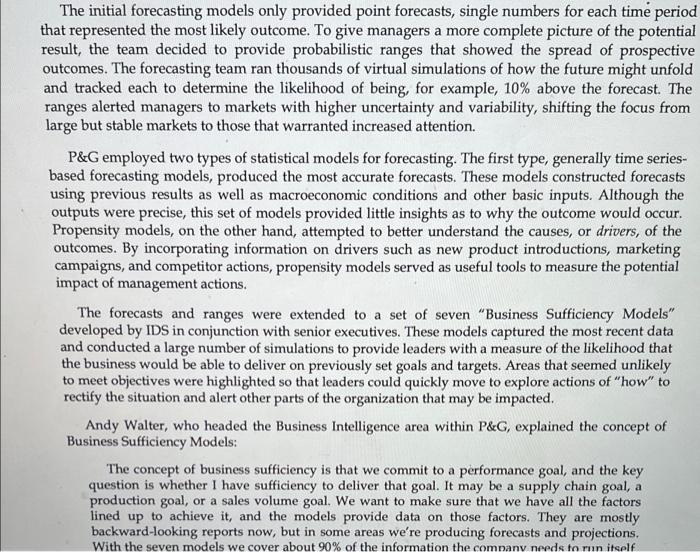 and implementation? 5. How does P&G management ensure everyone up and down