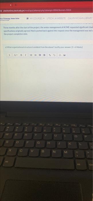 Review the scenario set out below. ACME is a large Insurance company