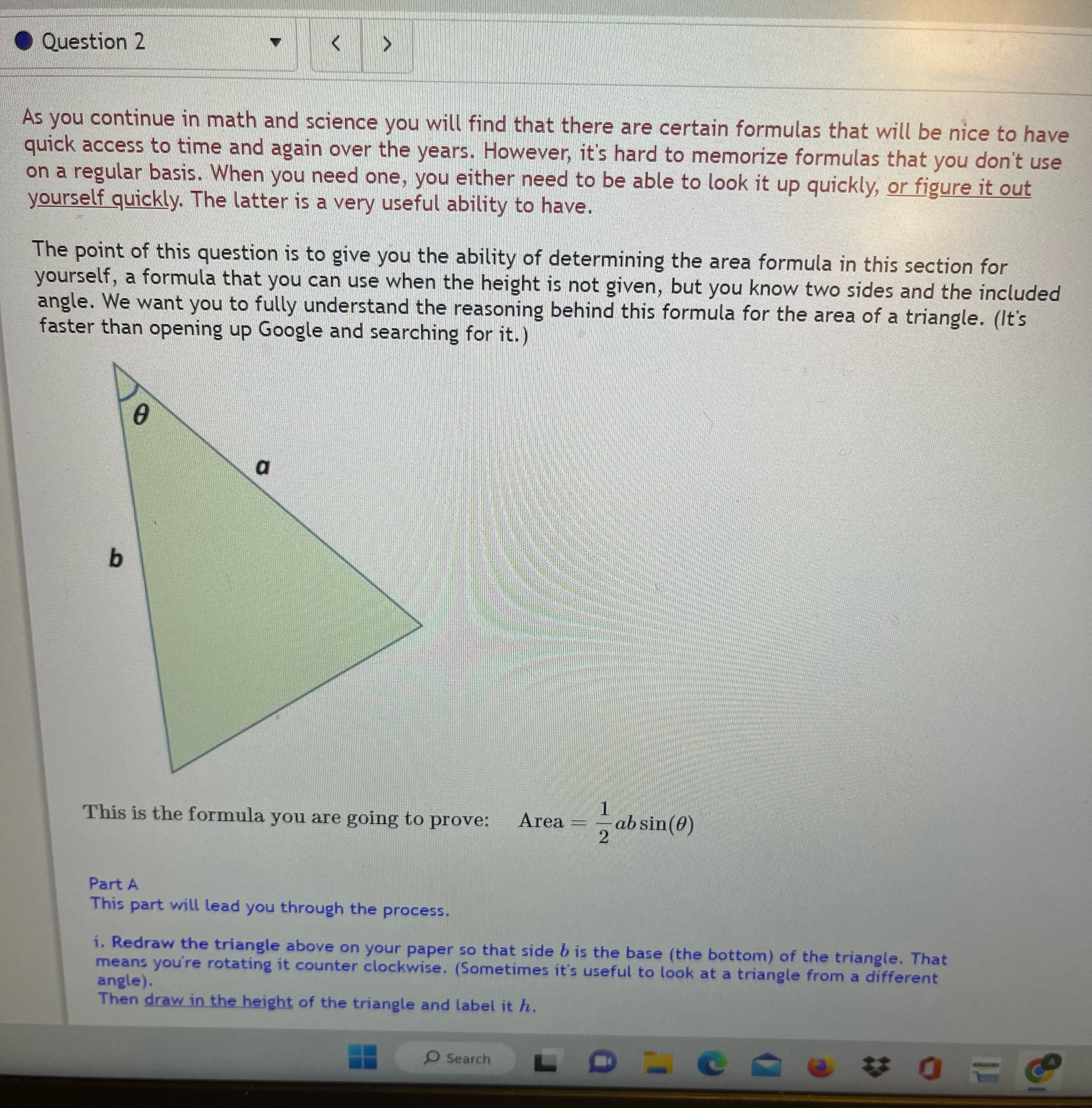 Question 2 < > As you continue in math and science you