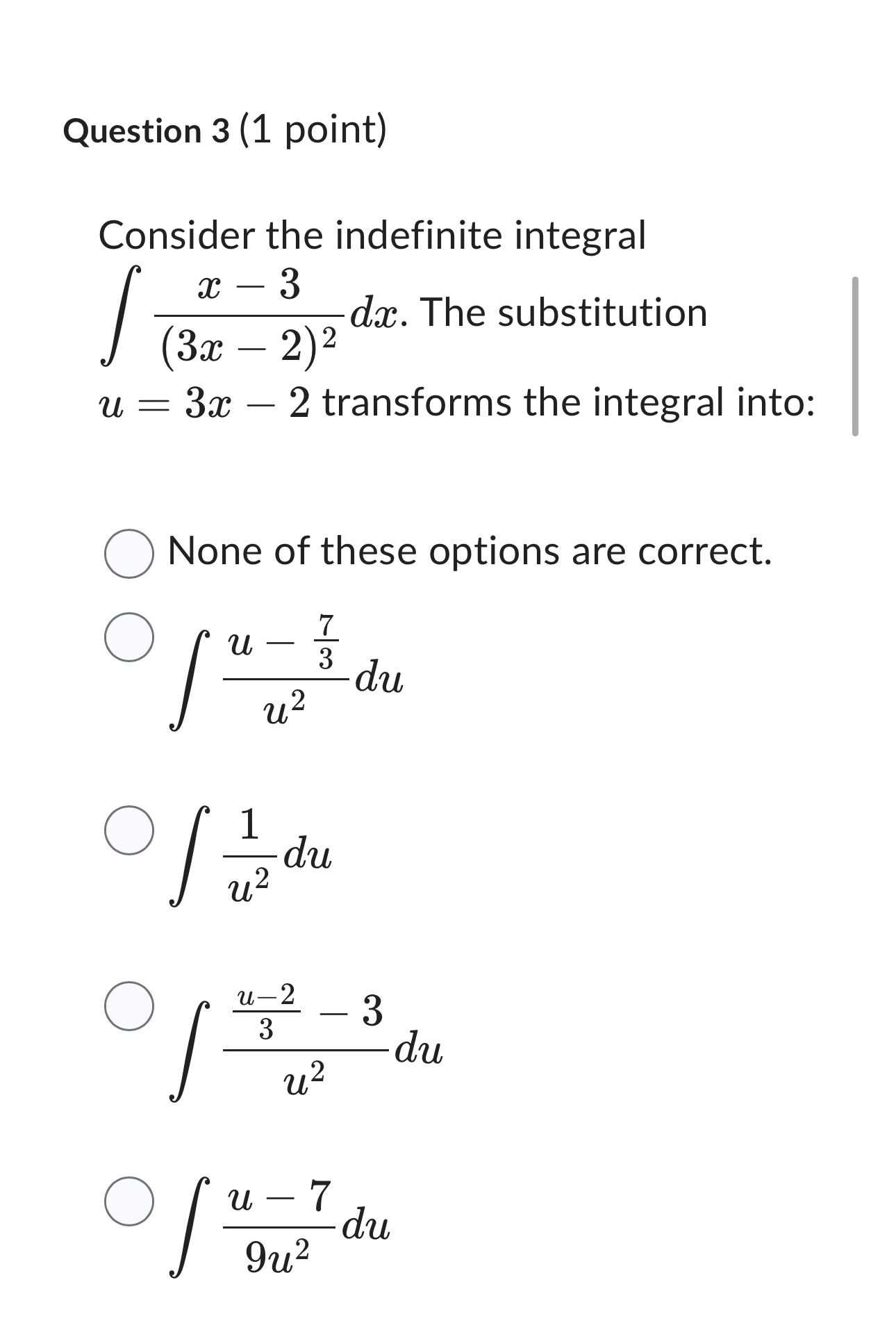 1 (1 point) Suppose f'(.:r:) : 8.933 l 1233 l 2 and