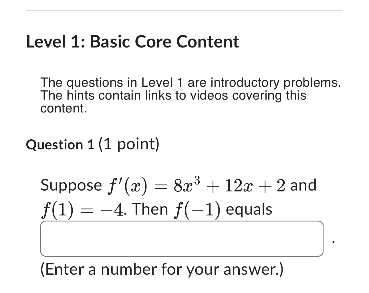 your answer.) Question 2 (1 point) The substitution u = 3x transforms