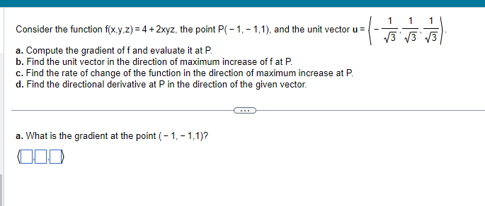 u ( E , 4E , E D. a. Compute the gradient