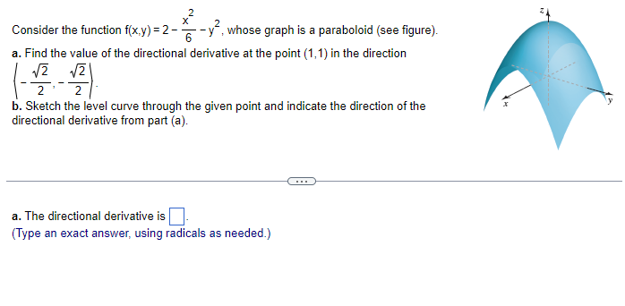 P. :1. Find the directional derivative at P in the direction ofthe