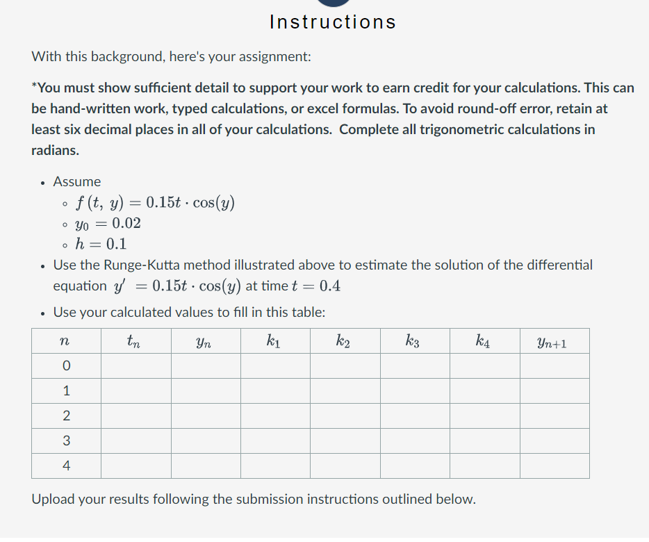 round-off error, retain at least six decimal places in all of your