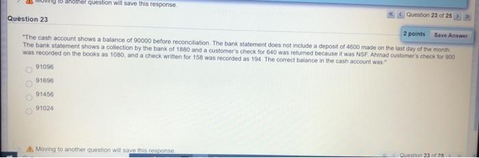  23 18 another question will save this response Question 23 of