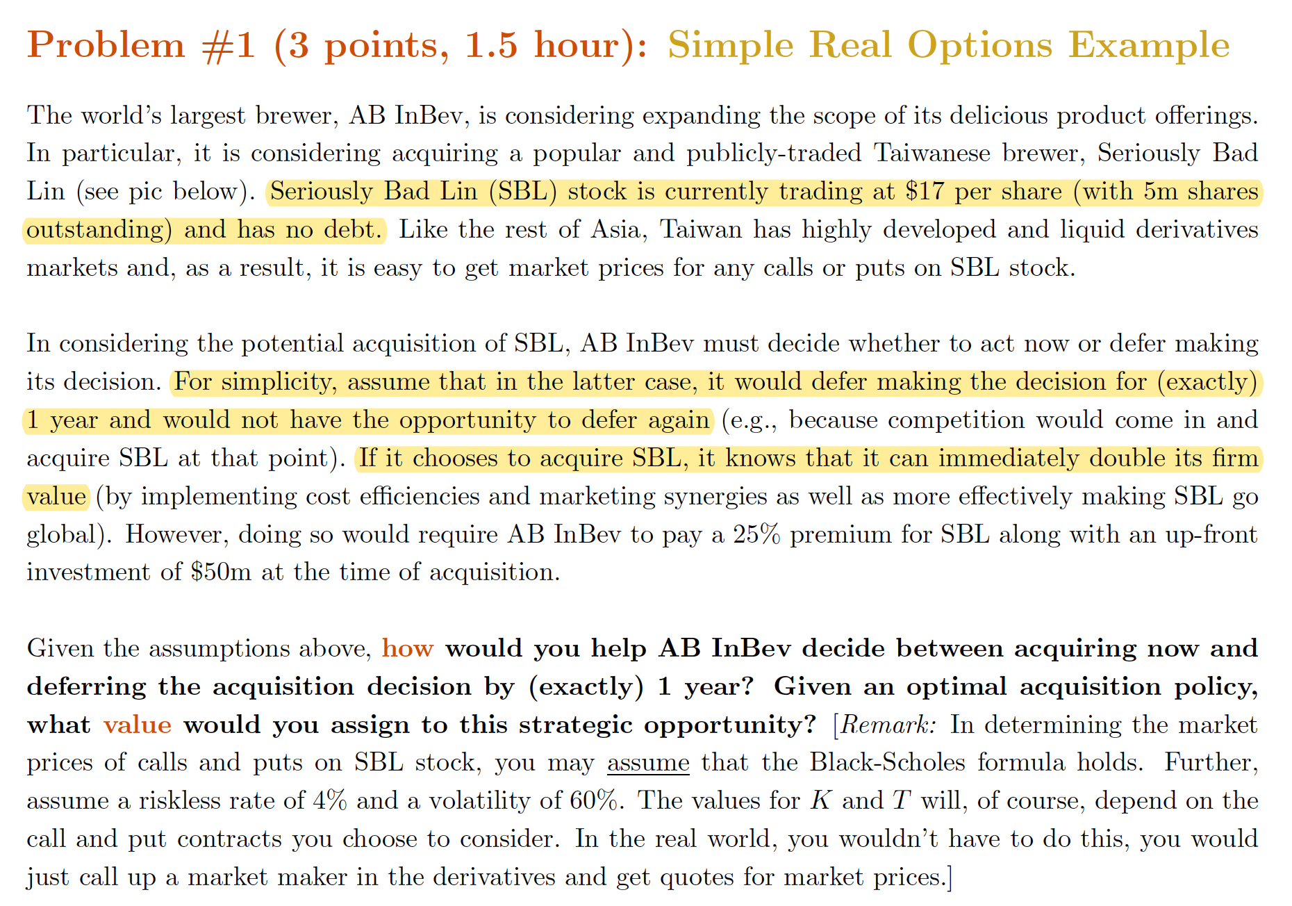 world's largest brewer, AB InBev, is considering expanding the scope of its