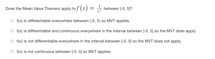 of change between a and b. O For f(x) = sin(x), the