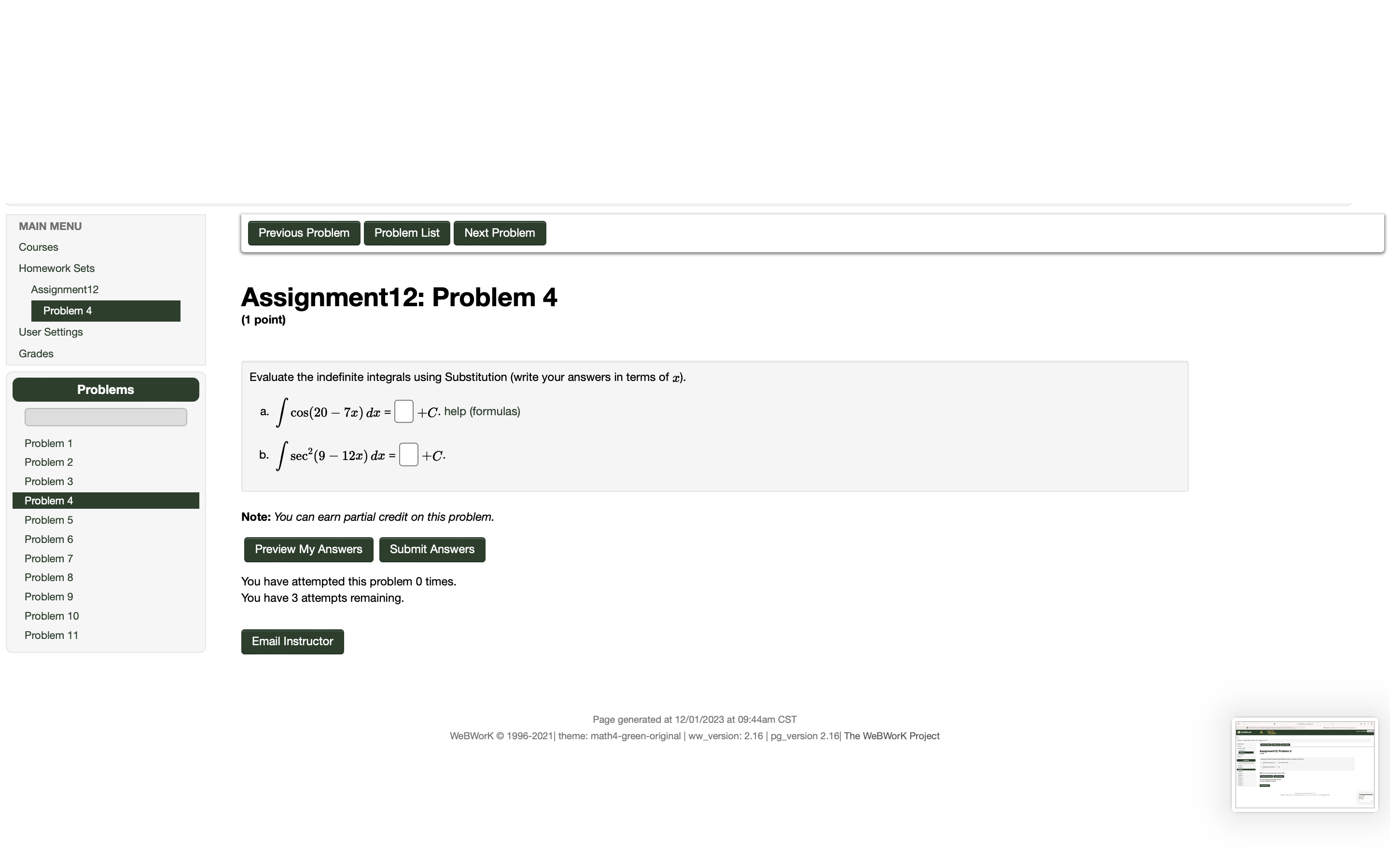 Problem 4 Problem 5 Problem 6 Problem 7 Problem 8 Problem 9