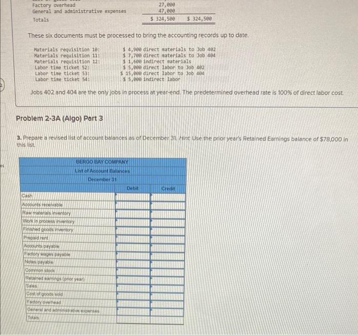 income statement and balance sheet LO P1, P2, P3, P4 [The following