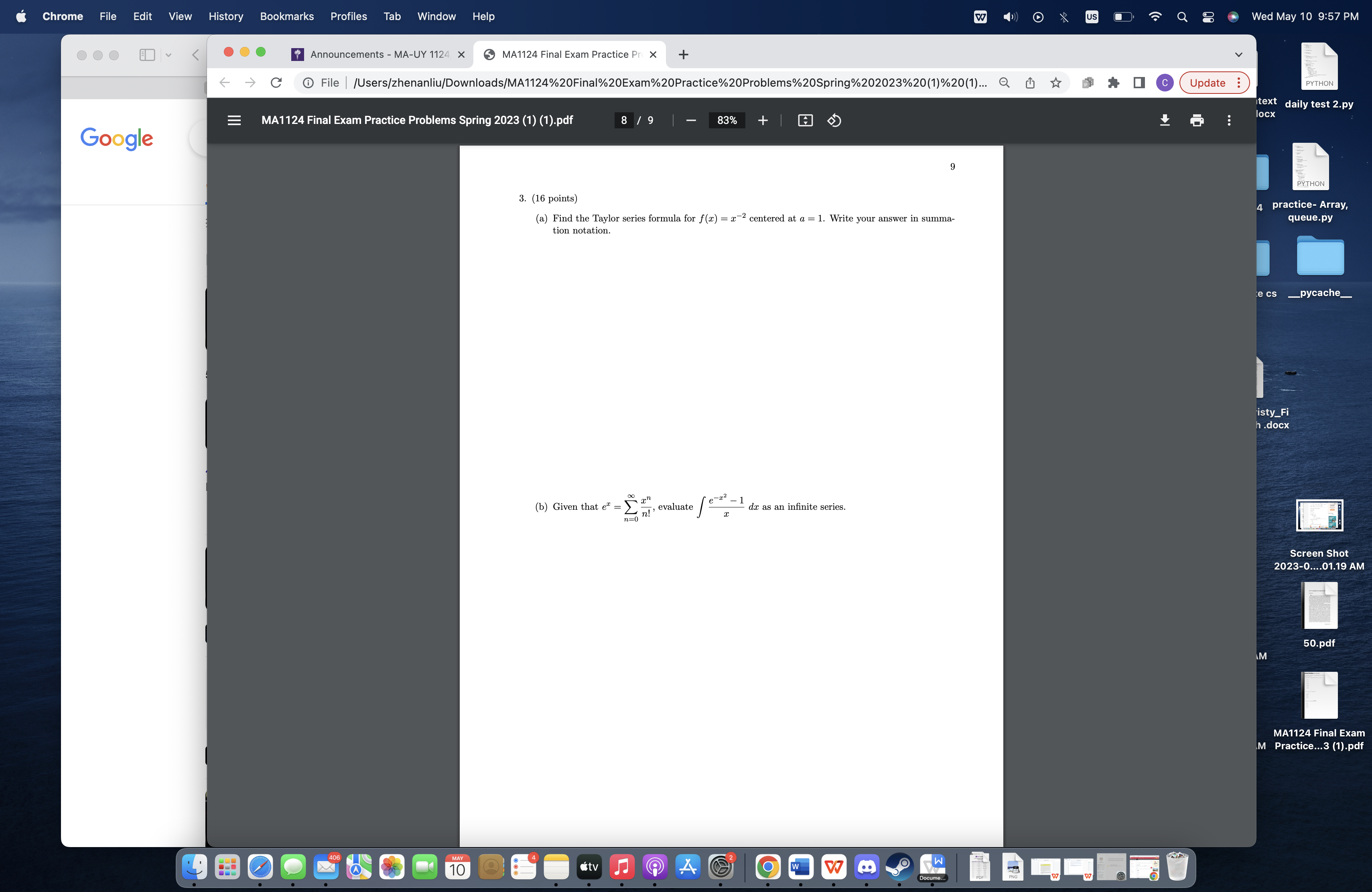 Chrome File Edit View History Bookmarks Profiles Tab Window Help O