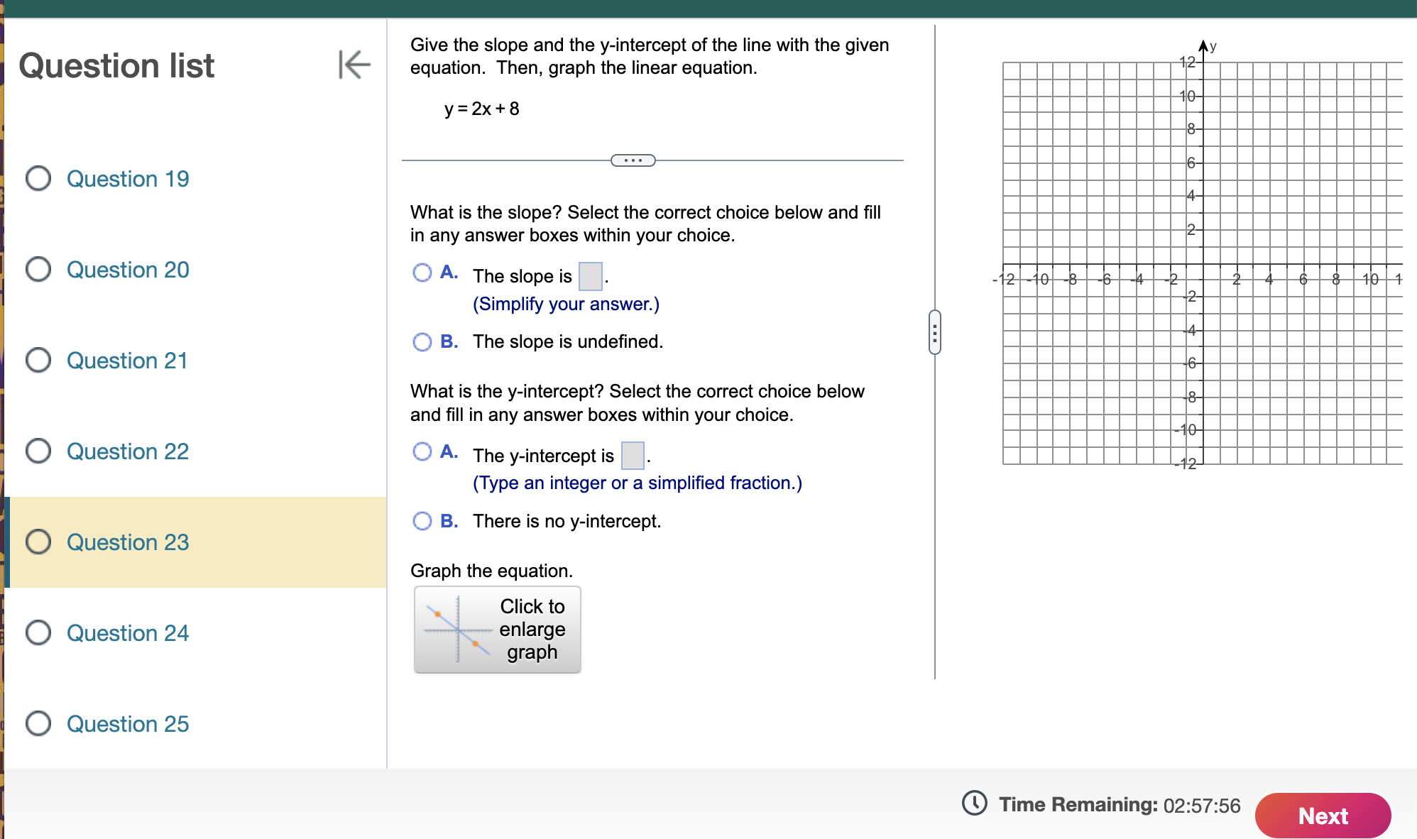 domain and range. f(x)=(x-1)2+7 Use the graphing tool to graph the equation.