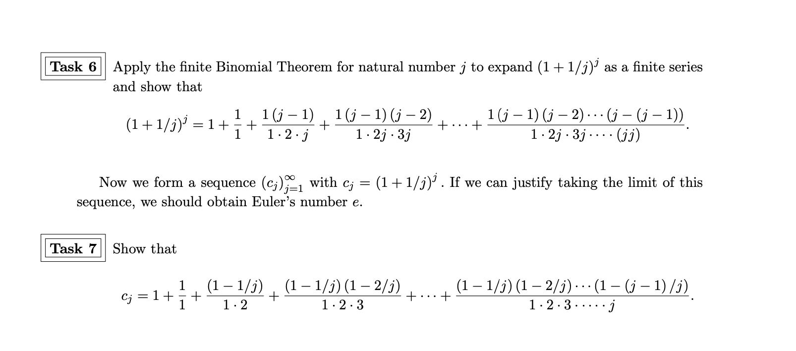 is greater than 1. It follows that if the exponent is infinitely