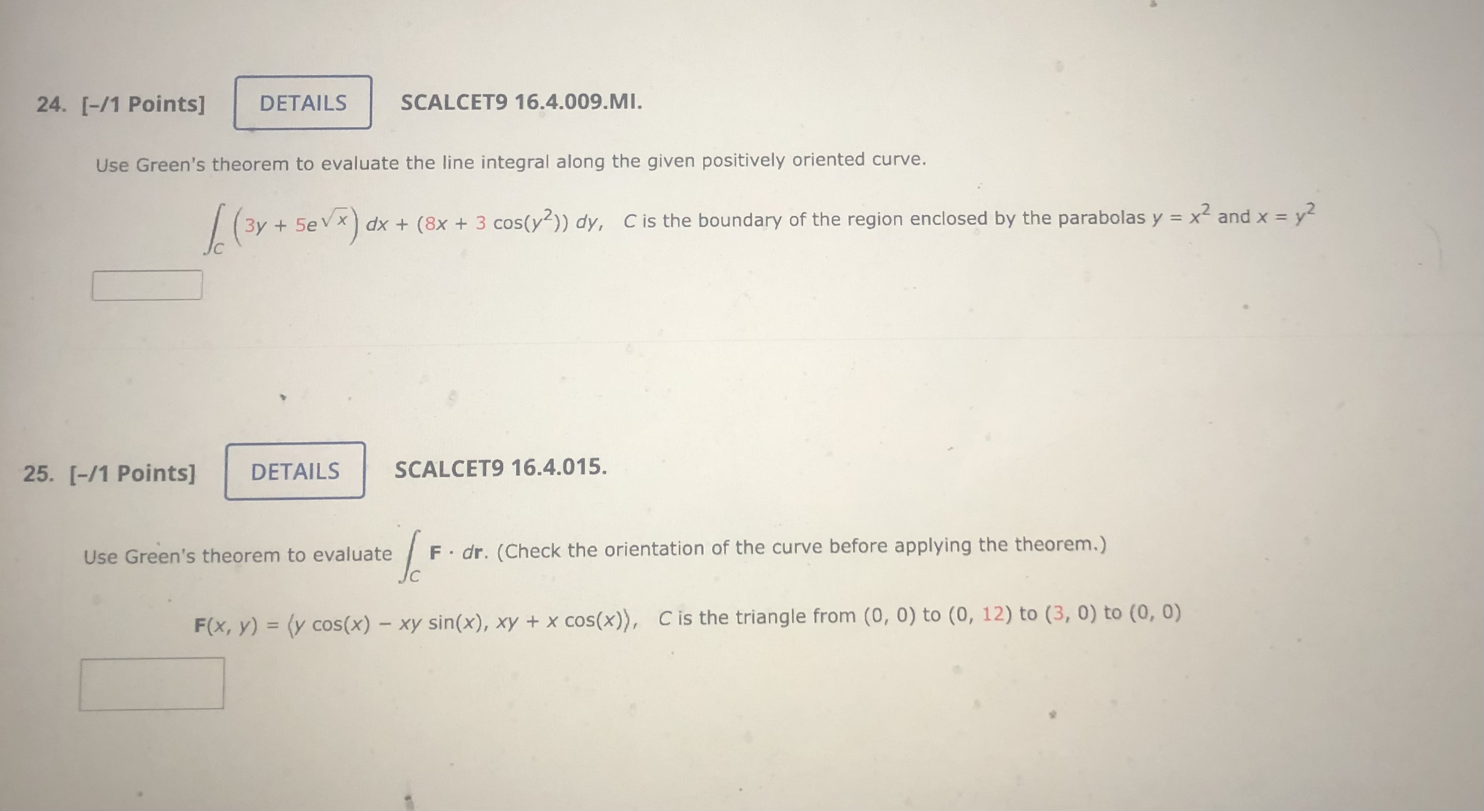 and also write each answer with the number of the questions 24.