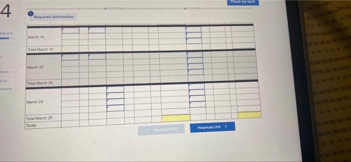 to the questions displayed below) Warnerwoods Company uses a perpetual inventory system.