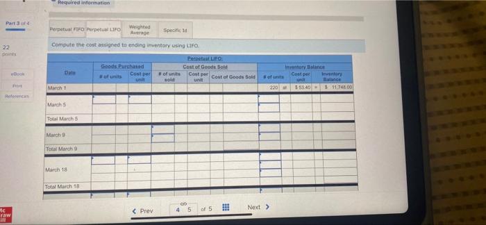 It entered into the following purchases and sales transactions for March 22
