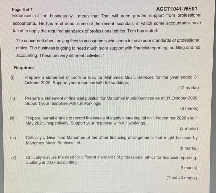 services to musicians, writers and performers in the music industry in the