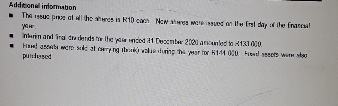 190 000 Equipment at cost 63 000 Accumulated depreciation on vehicles 32