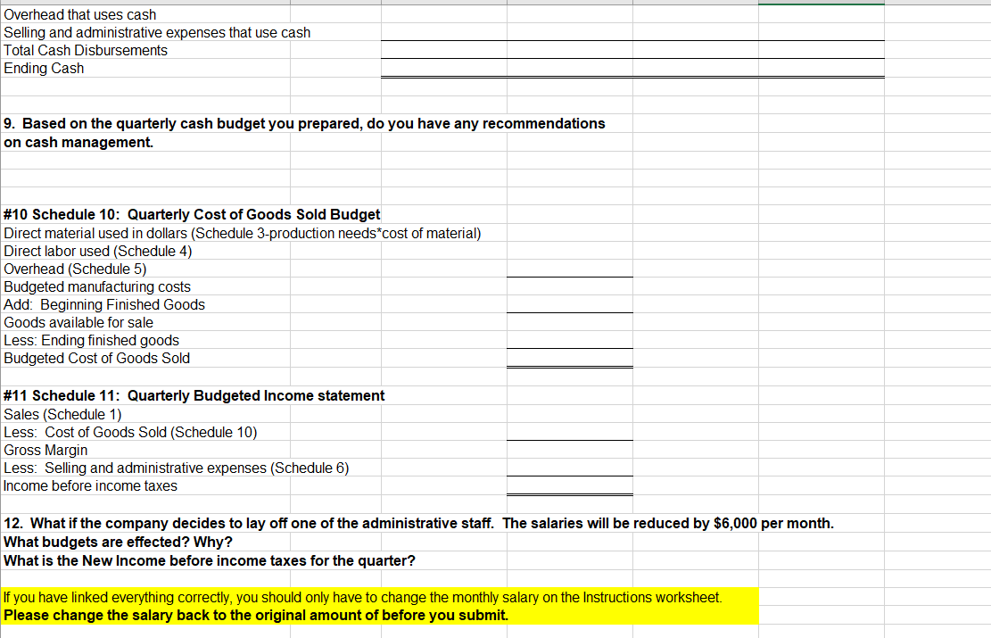 of your budgeting skills. You find out that budgeting has not been