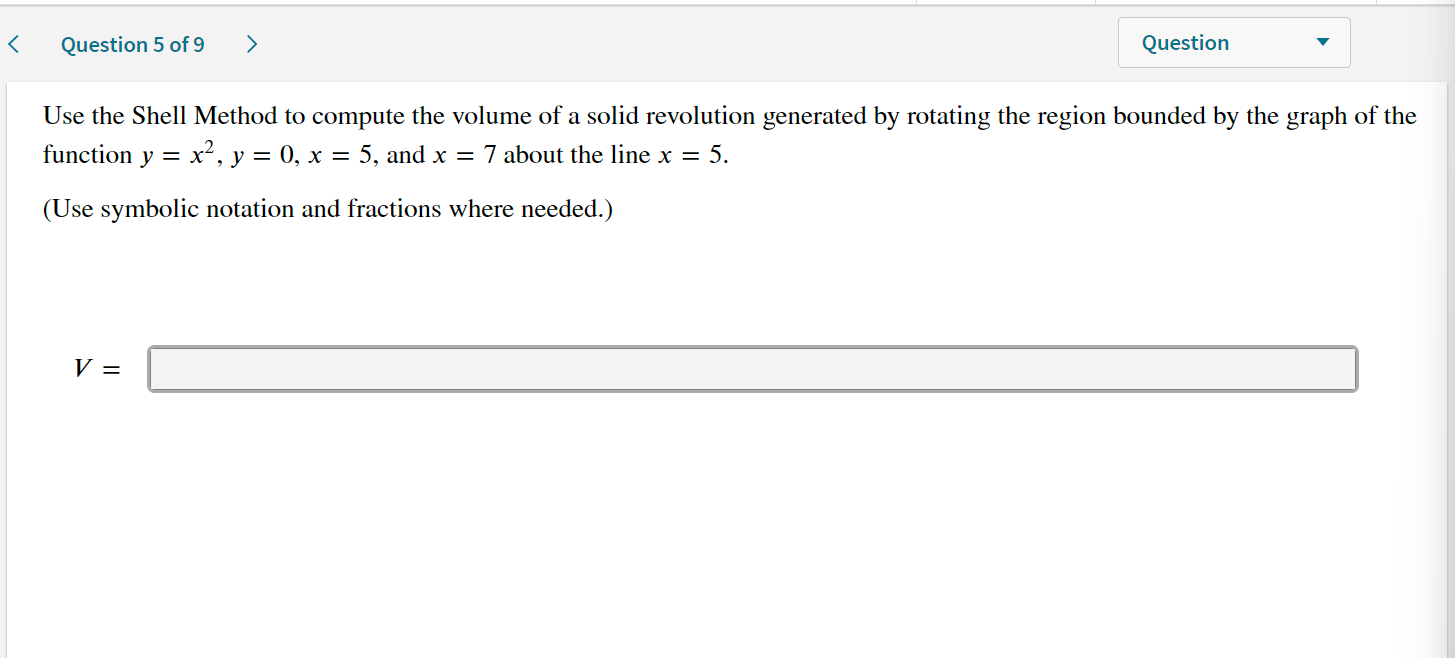 a solid revolution generated by rotating the region bounded by the graph