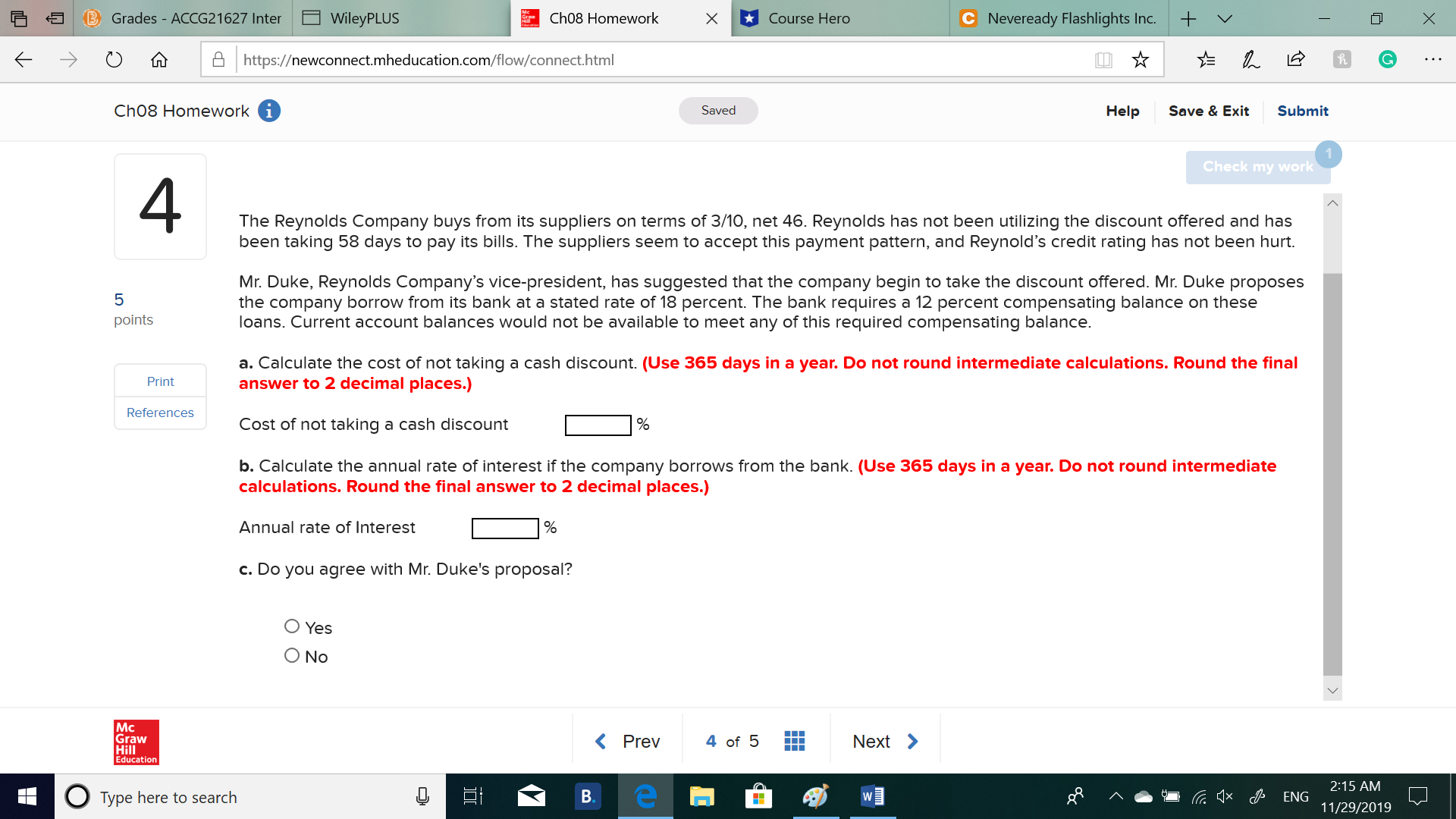 El https:/ewconnecl.mheducation.corn/flow/connect.html if {E L la a G Chos Homework 0 Saved