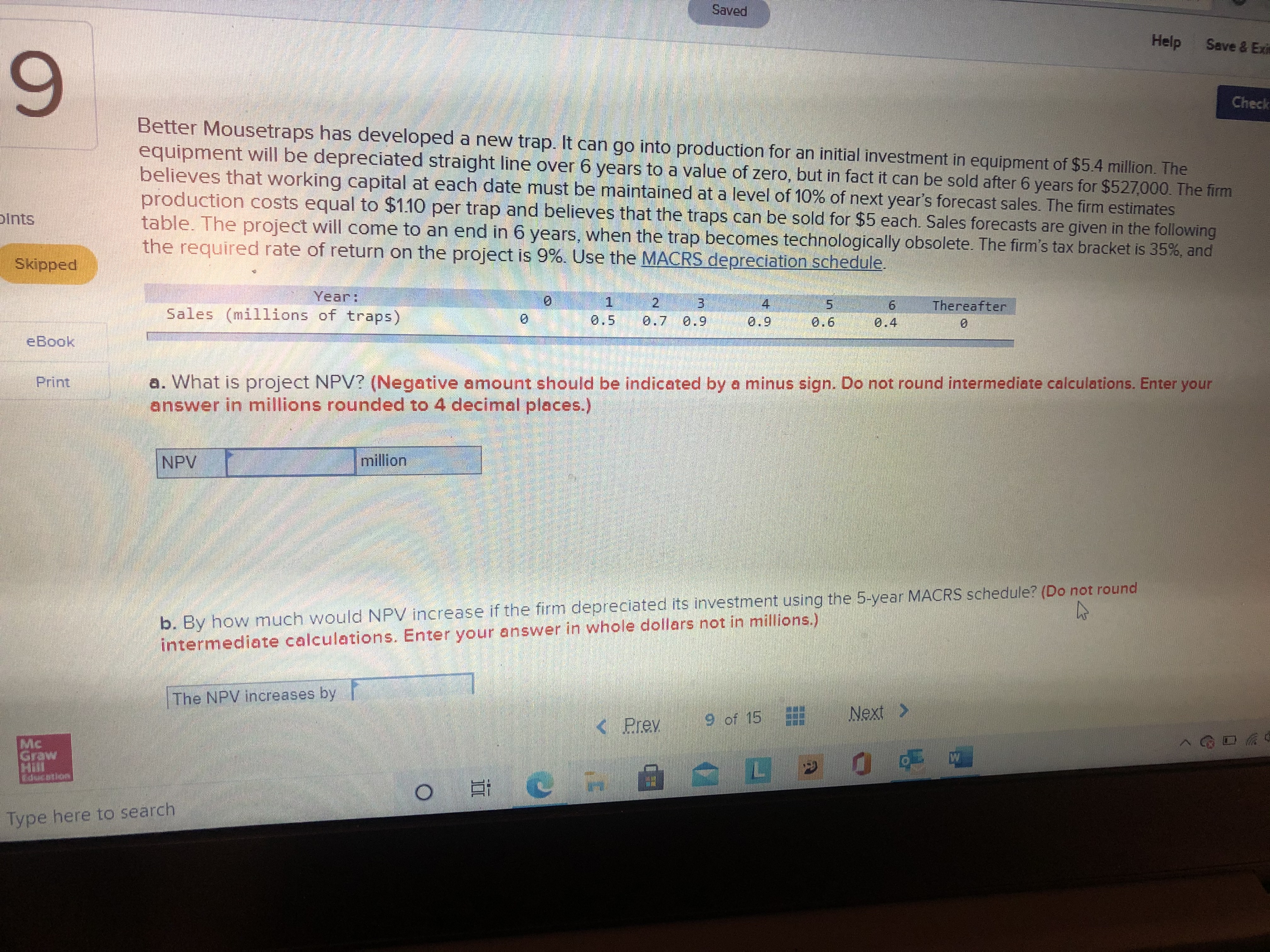 and the firm's tax rate is 21% points a. If the firm