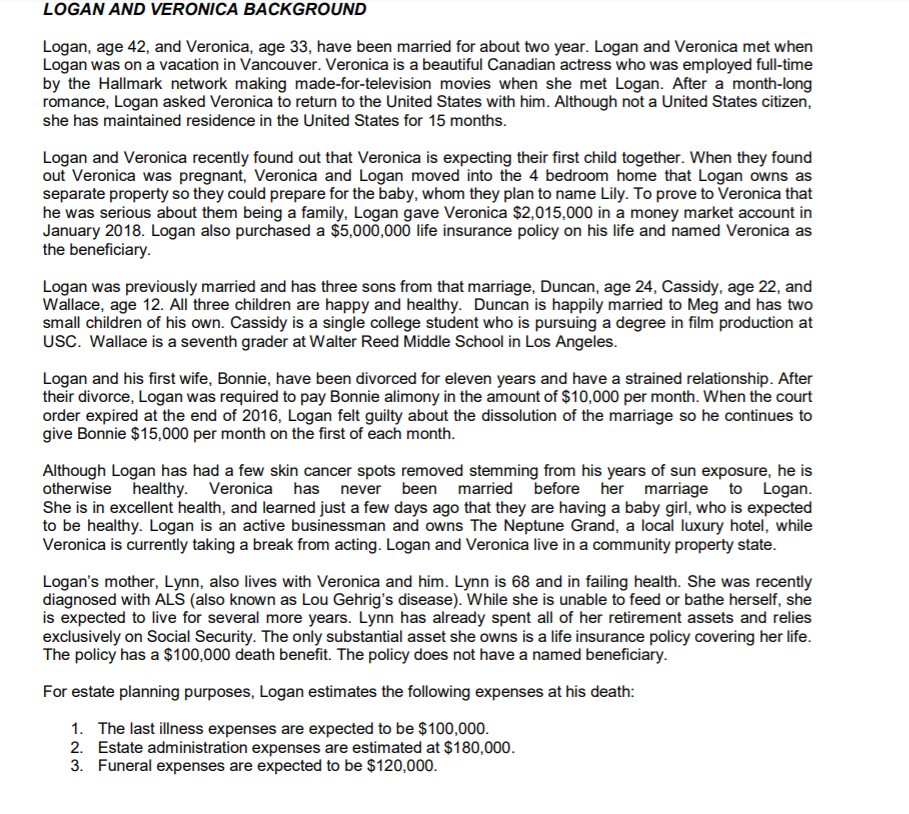  Would Logan's second will be admissible to probate in Texas? Why?