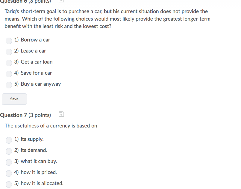 and c. 5} a., I1. and c. Save a: l Question 2