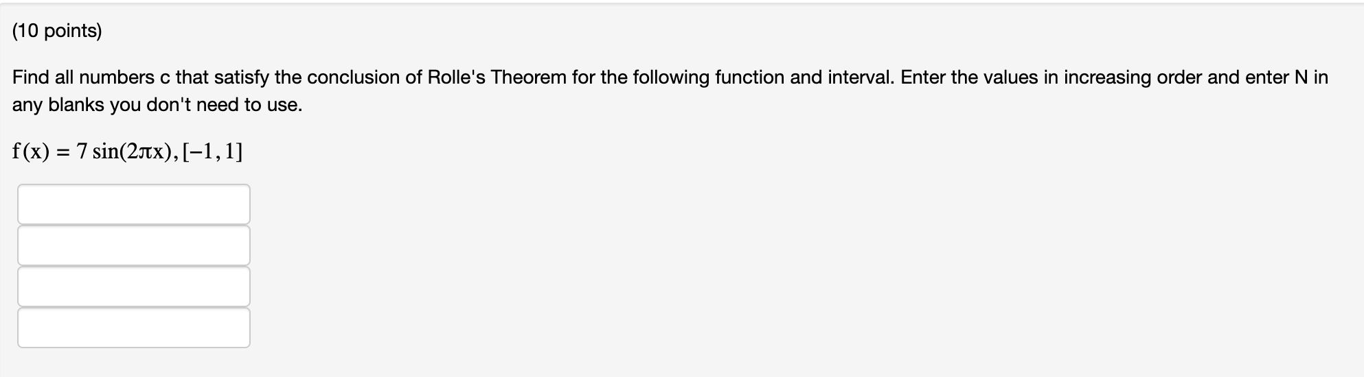 the Mean Value Theorem, we know there exists a c in the
