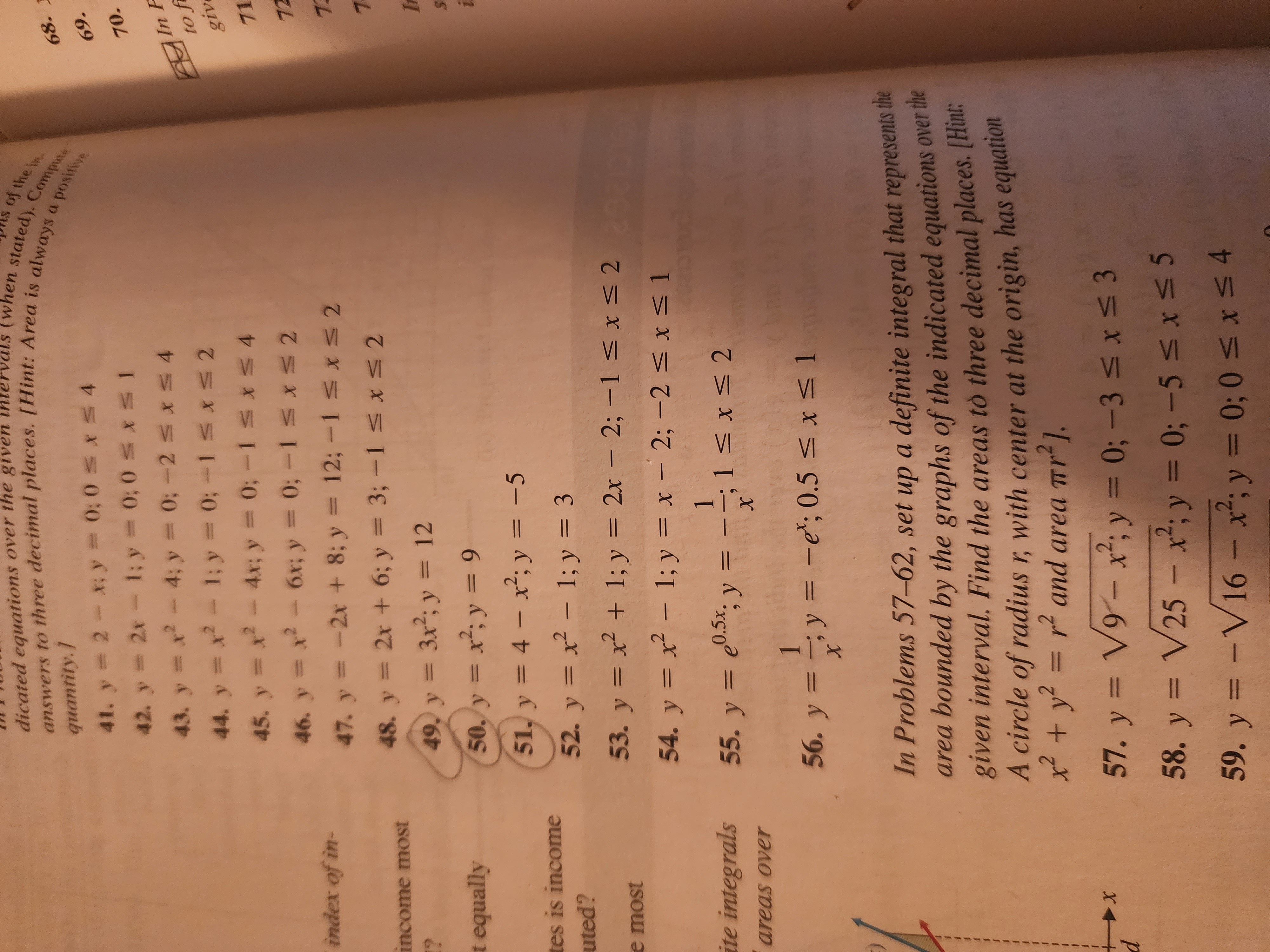 s of the in 68. 41. y = 2 - ry =