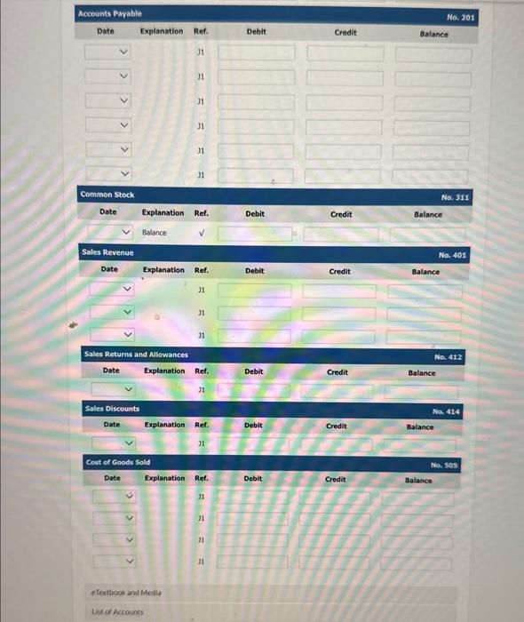 Supply for $8.500. terms 1/10.n/30 Sold merchandise on account $4,700, terms 2/10,