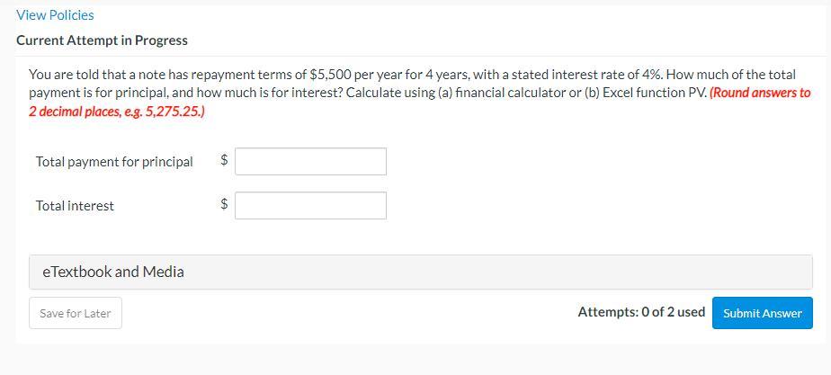  View Policies Current Attempt in Progress You are told that a