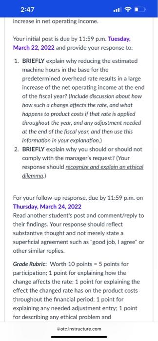 you to apply your knowledge calculating predetermined overhead rates and how the