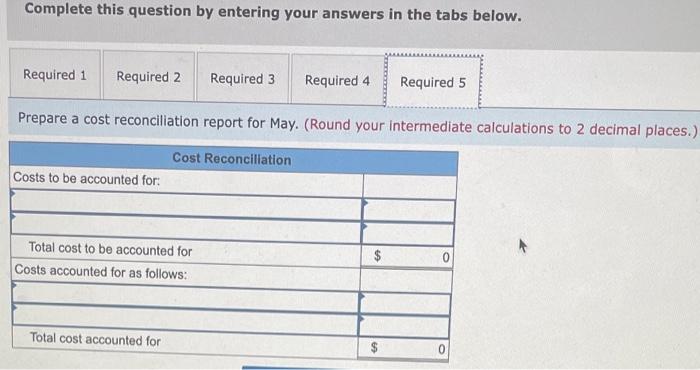 completed and transferred out Pounds in process, May 31; materials 80% complete;