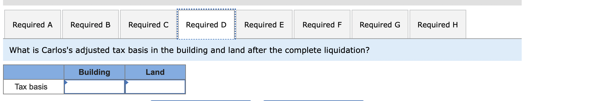 Land $ 687,000 $ 743,250 Appreciation (Depreciation) 43,250 (99,500) $ (56,250) Total