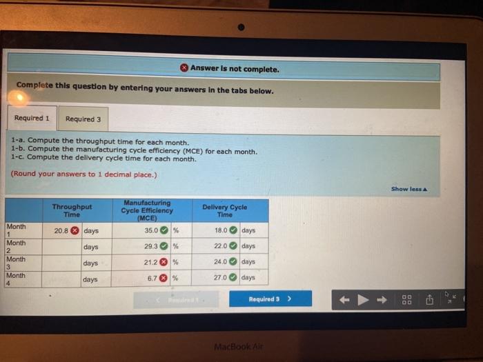 be made, management has gathered the following data relating to activities over