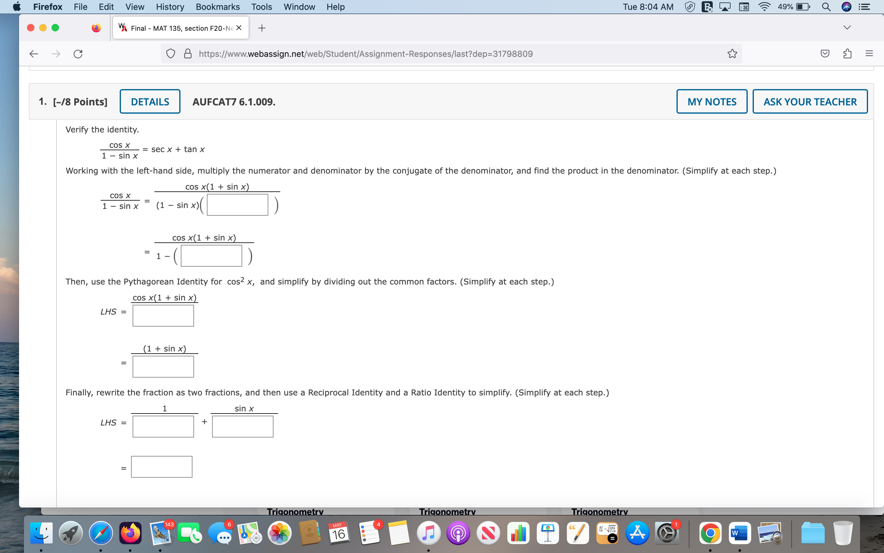  Firefox File Edit View History Bookmarks Tools Window Help Tue 8:04