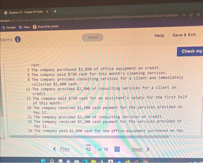 for school Problems i Saved %252Flms.mheducation.com%252Fmghmidd... QE Help Save & Exit Su