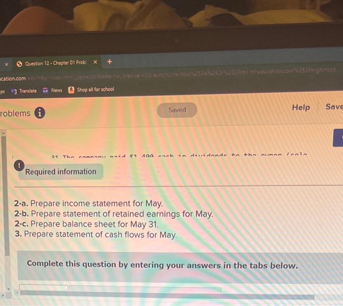 displayed below.] Gabi Gram started The Gram Co., a new business that