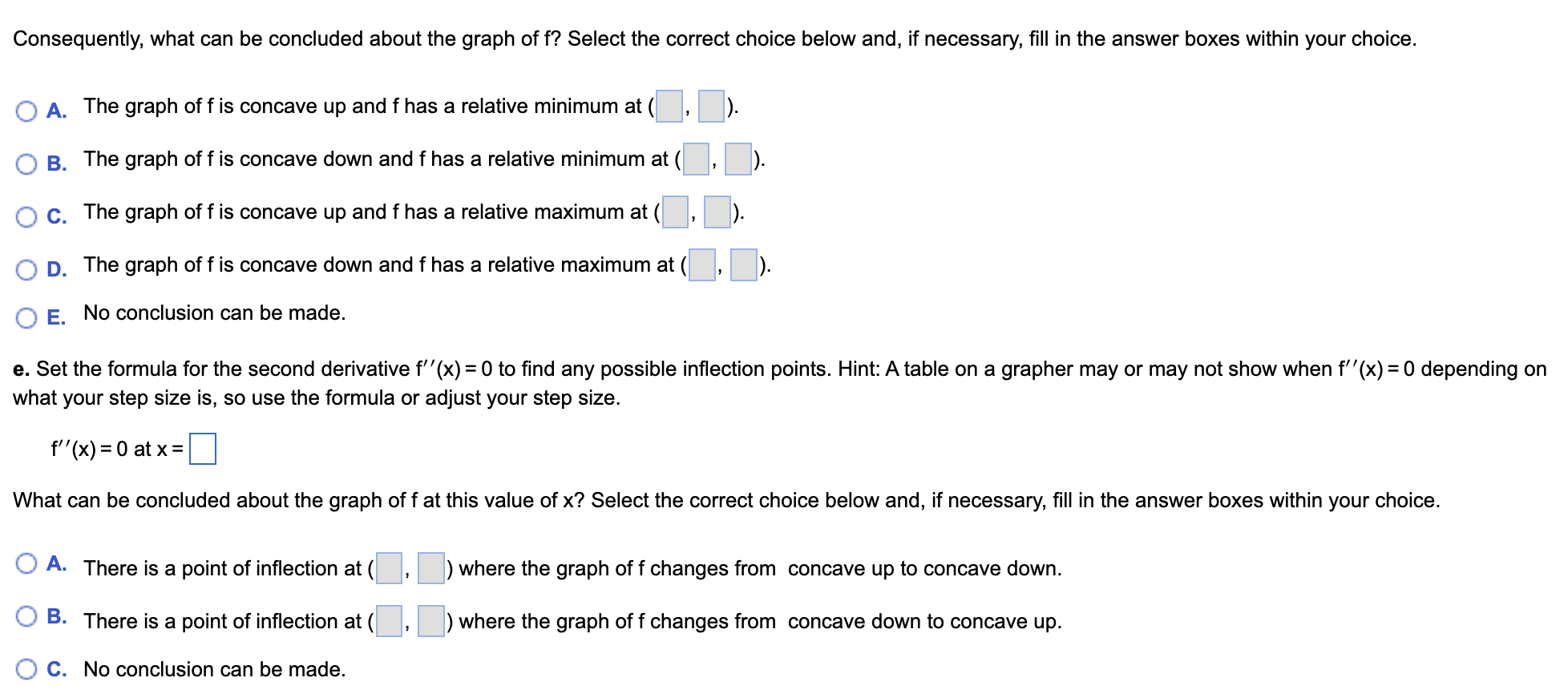 = O to find the two critical numbers. Hint: You can factor