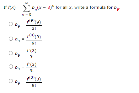 bn(x for all x, write a formula for b