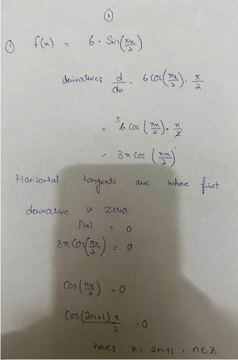 on = 27 the equation of tangent line at ( x, ,y,
