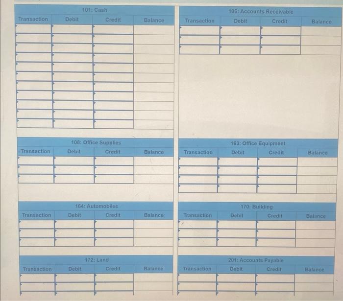 trial balance LO A1, P1 Business transactions completed by Hannah Venedict during