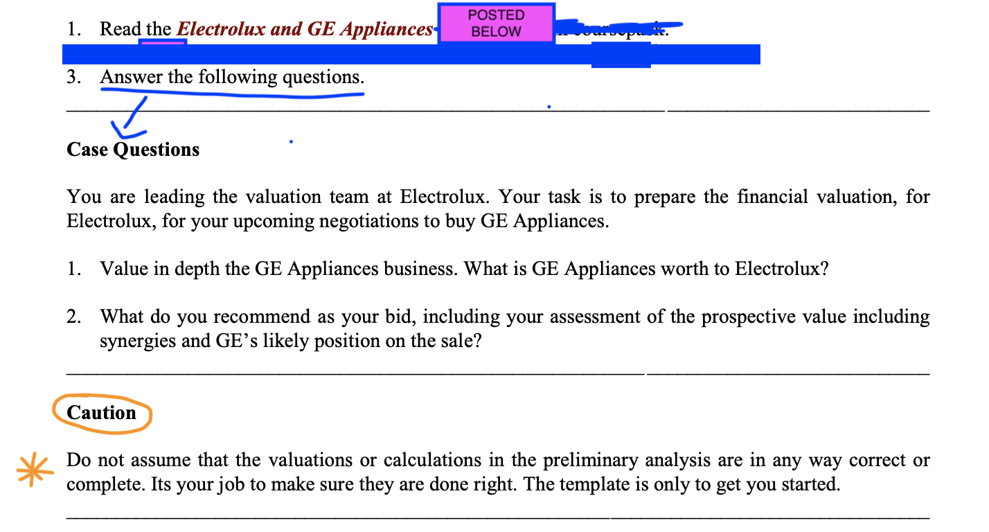 done right. The template is only to get you started. Electrolux and