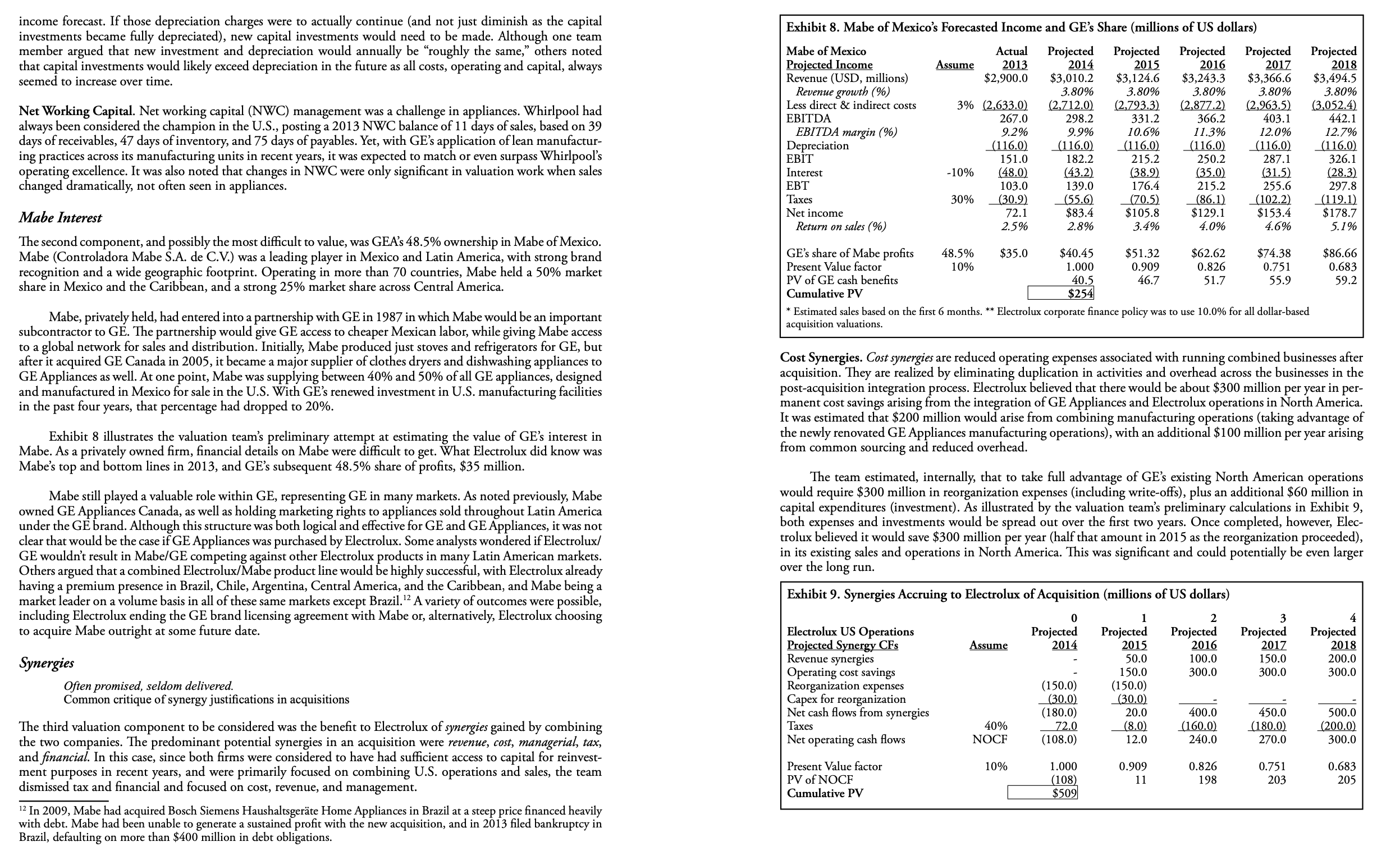 value into the best-case price GE is expected to get for the