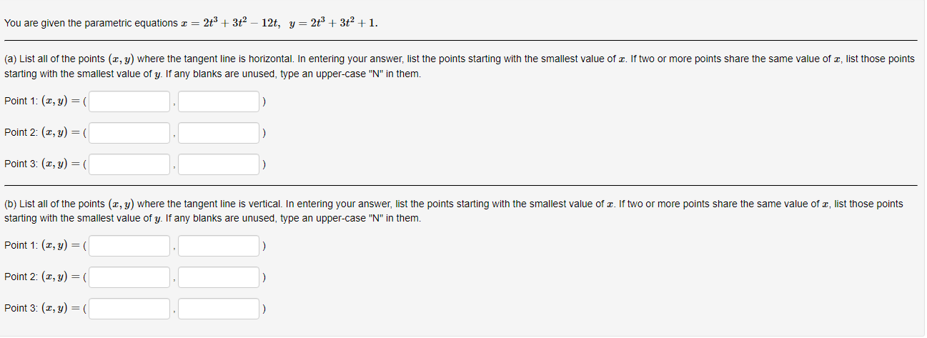 dad at the given point without eliminating the parameter. I= t' +3,