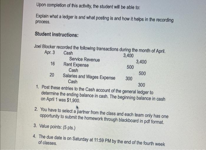  Upon completion of this activity, the student will be able to: