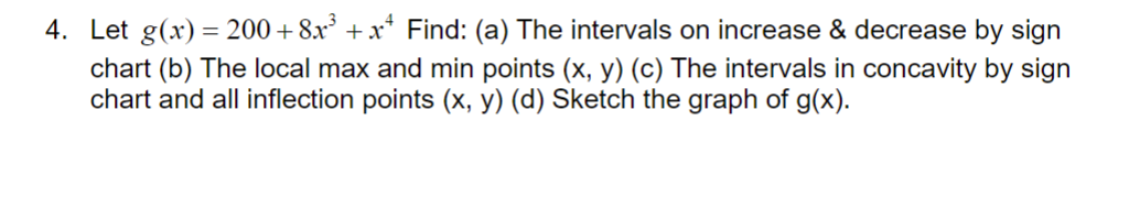 of the Mean Value Theorem. 2. Find the absolute max and min