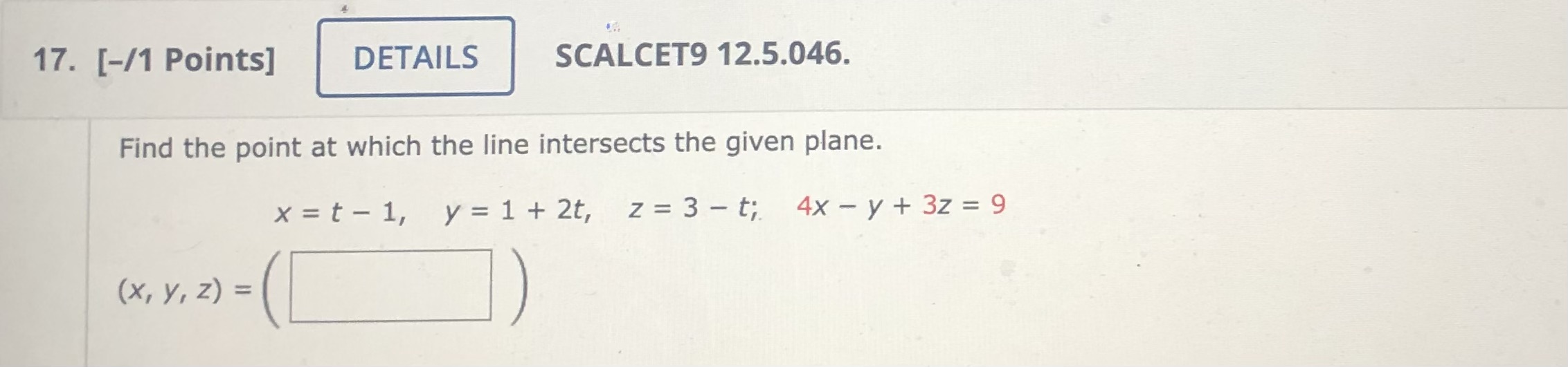 answers 7. [2/4 Points] DETAILS PREVIOUS ANSWERS SCALCET9 12.5.015. MY NOTES ASK